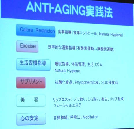 アンチエイジングの講習会に参加
